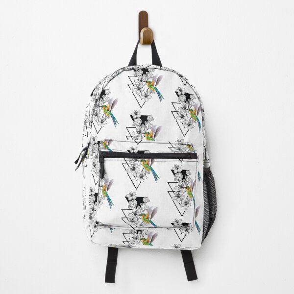 Item preview, Triangle on Birds Art Vector Artwork Tattoo Style Floral designed and sold by art-fox.
