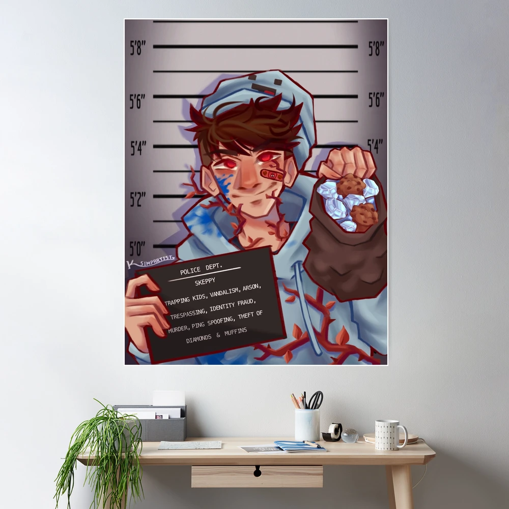 Sapnap Mugshot Poster for Sale by ksimpartist