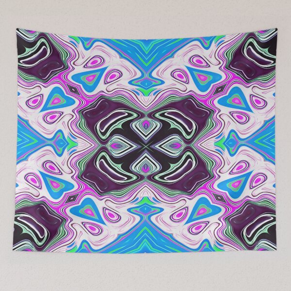 Item preview, Happy Place Pink Blue White Purple Green designed and sold by Sector18.