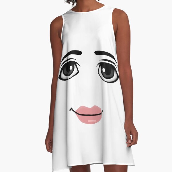 Roblox Woman Face (HD) " A-Line Dress for Sale by -Nonstandard- | Redbubble