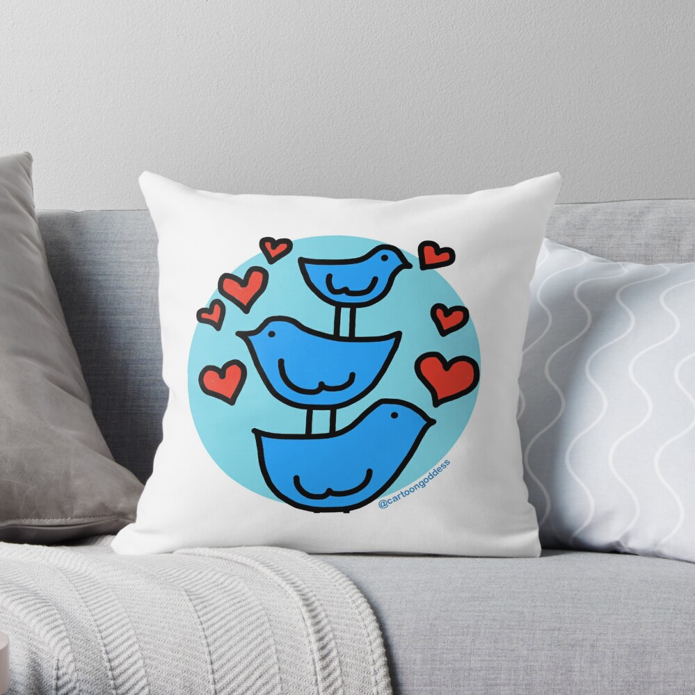 Item preview, Throw Pillow designed and sold by cartoongoddess.