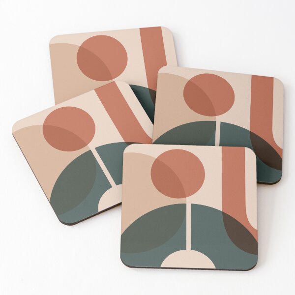 Item preview, 4-506-1, Terracotta Green, Bauhaus design, designed and sold by TanyDi.