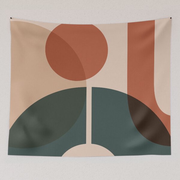 Item preview, 4-506-1, Terracotta Green, Bauhaus design, designed and sold by TanyDi.