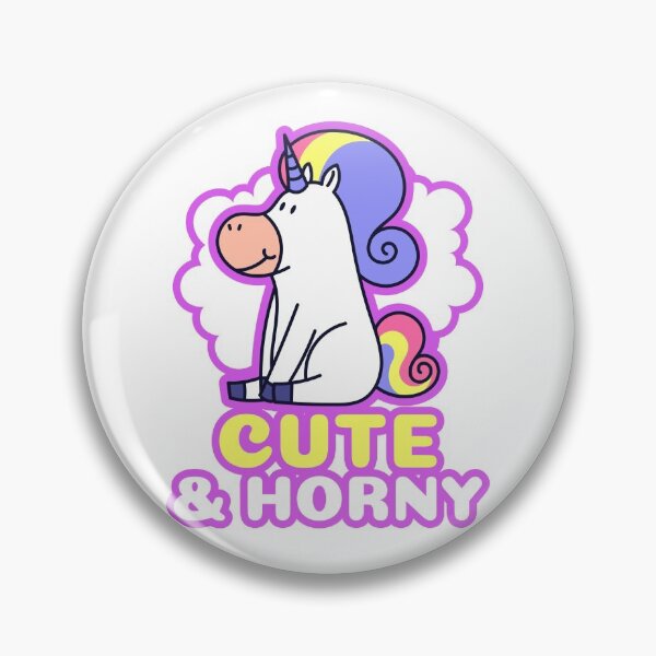 Item preview, Cute and Horny Unicorn designed and sold by SquishStitches.