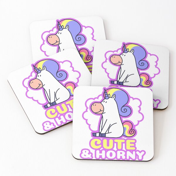 Item preview, Cute and Horny Unicorn designed and sold by SquishStitches.
