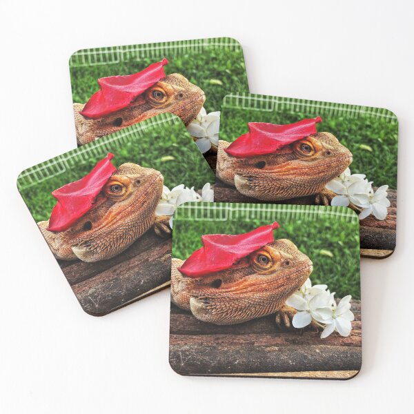 Item preview, Bearded dragon with Flower Hat designed and sold by toristreasures.