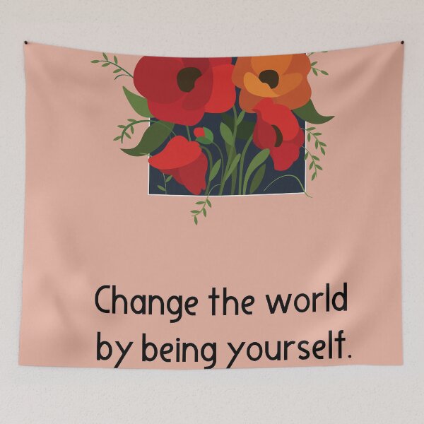 Item preview, Change the world  by being yourself. designed and sold by djozefo.