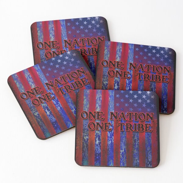 Item preview, One Nation One Tribe, Patriotic Flag designed and sold by ronnieyoung.