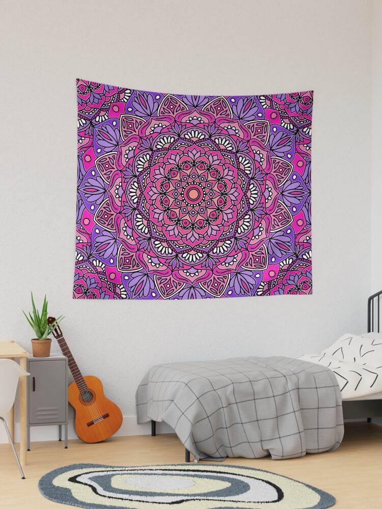 Pink best sale mandala tapestry