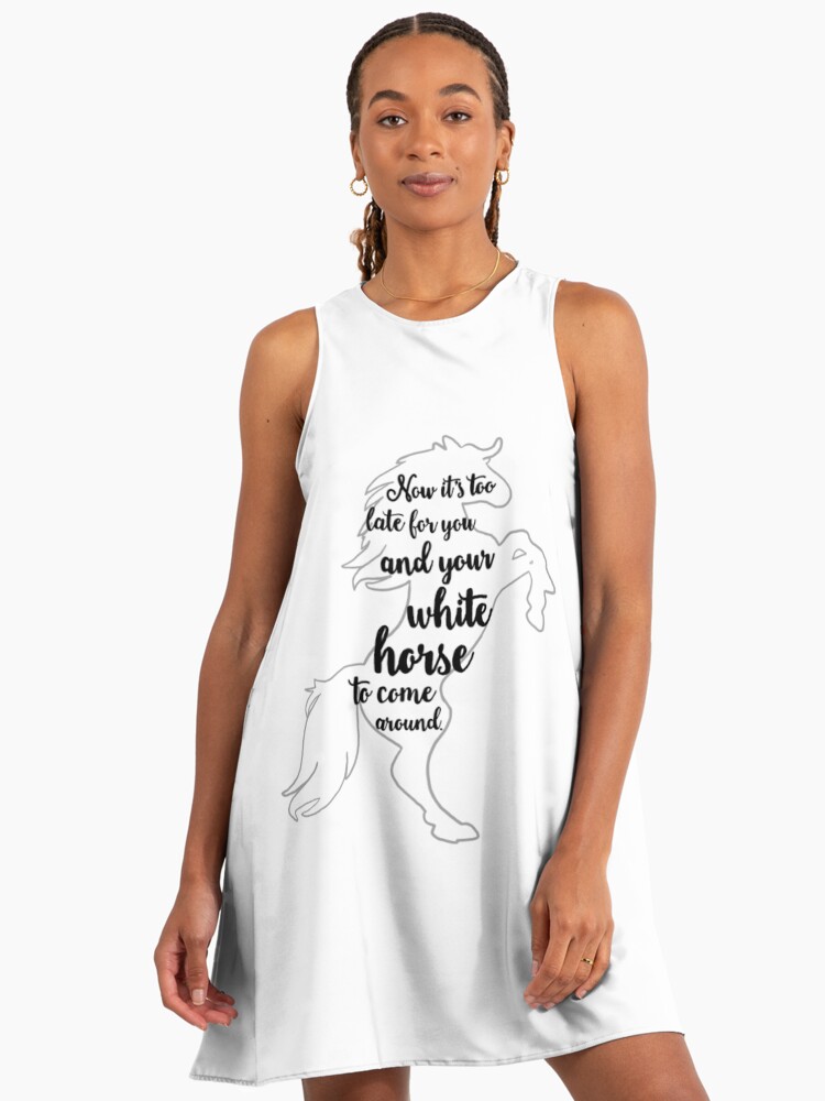 White Horse Taylor Swift Lyrics" A-Line Dress for Sale by mgir-art | Redbubble White Horse Taylor Swift Lyrics" A-Line Dress for Sale by mgir-art | Redbubble