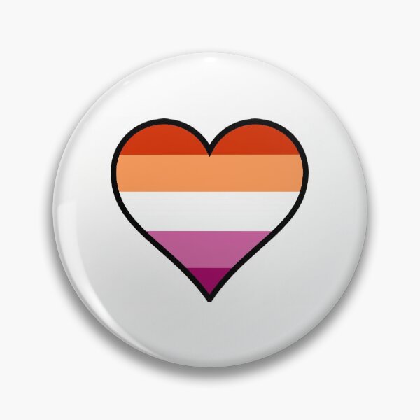 Item preview, Lesbian Pride Heart designed and sold by Friend of Frogs.