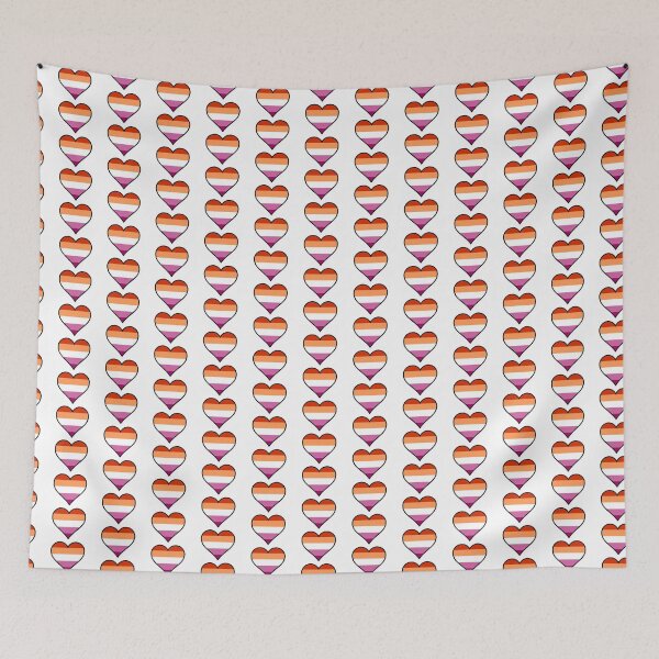 Item preview, Lesbian Pride Heart designed and sold by Friend of Frogs.