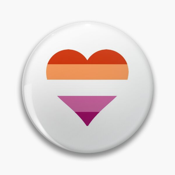 Item preview, Lesbian Pride Heart designed and sold by Friend of Frogs.
