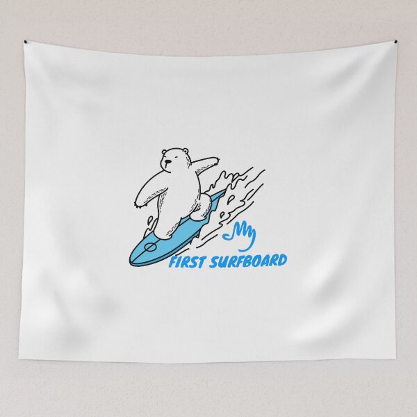 Item preview, My First Surfboard Tshirt designed and sold by Martimad.