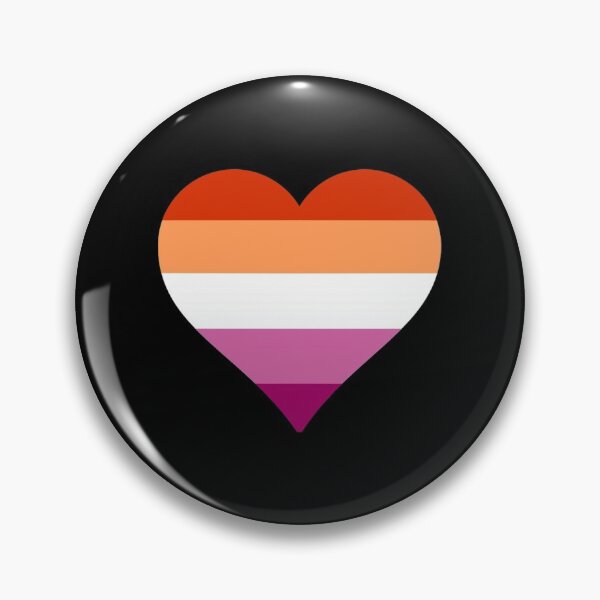 Item preview, Lesbian Pride Heart designed and sold by Friend of Frogs.