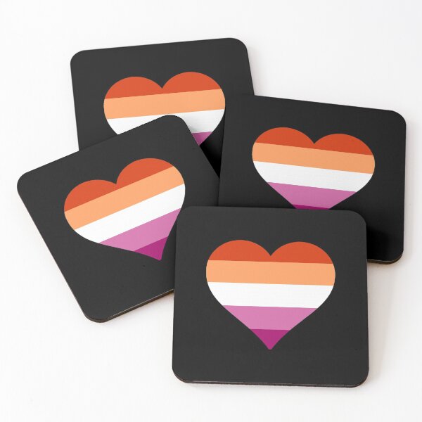 Item preview, Lesbian Pride Heart designed and sold by Friend of Frogs.
