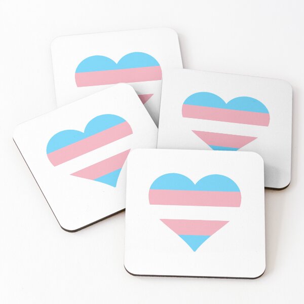 Item preview, Transgender Pride Heart designed and sold by Friend of Frogs.
