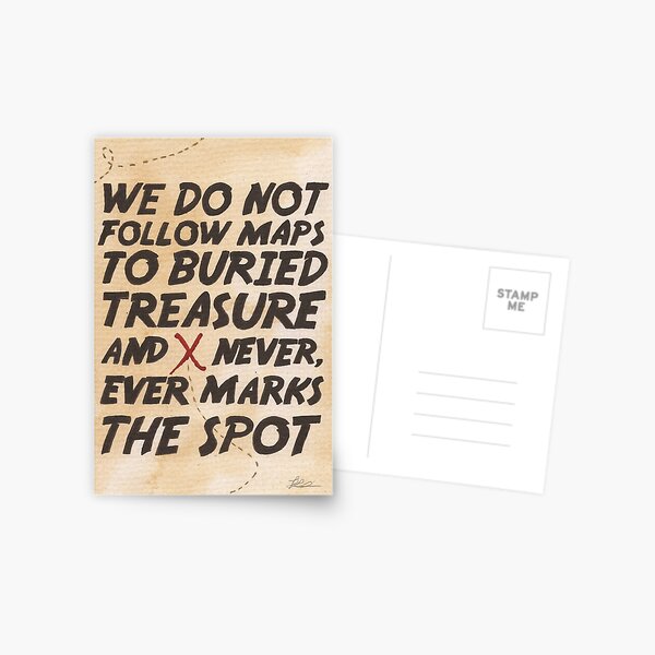 We Do Not Follow Maps Postcard