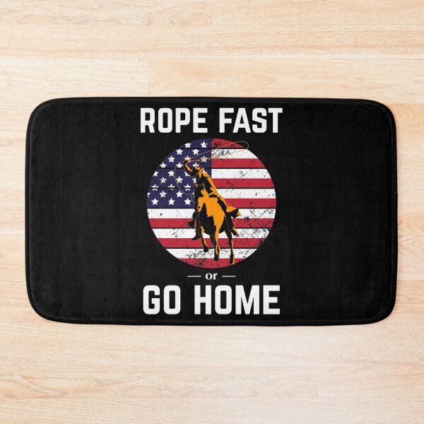 Item preview, Fearless Us Flag Rodeo Cowboy Roper Calf Roping print designed and sold by jakehughes2015.