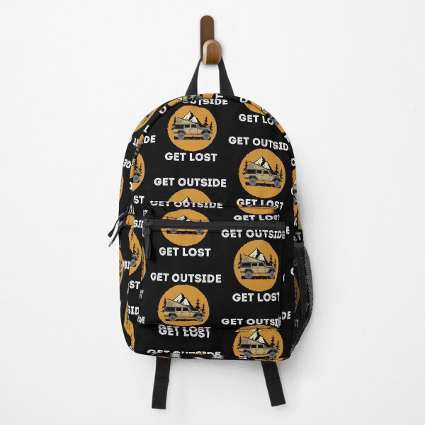 Get Outside Overland Off-road Camping Overlanding graphic Backpack