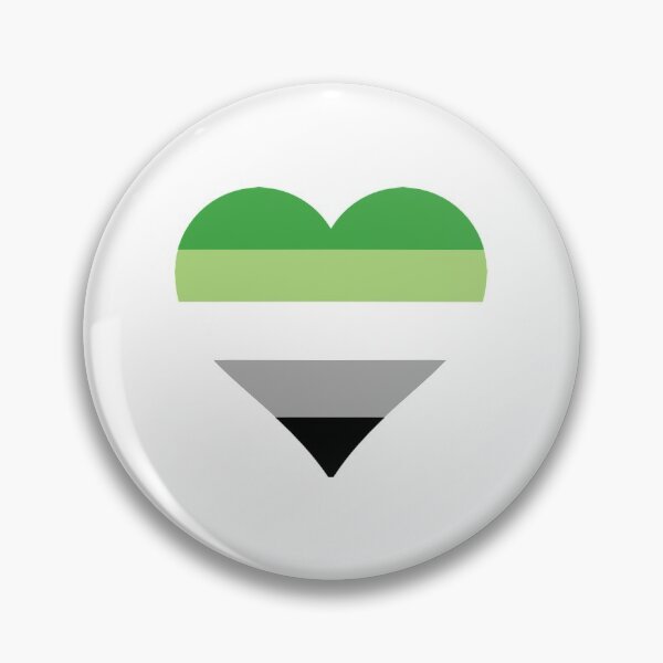 Item preview, Aromantic Pride Heart designed and sold by Friend of Frogs.