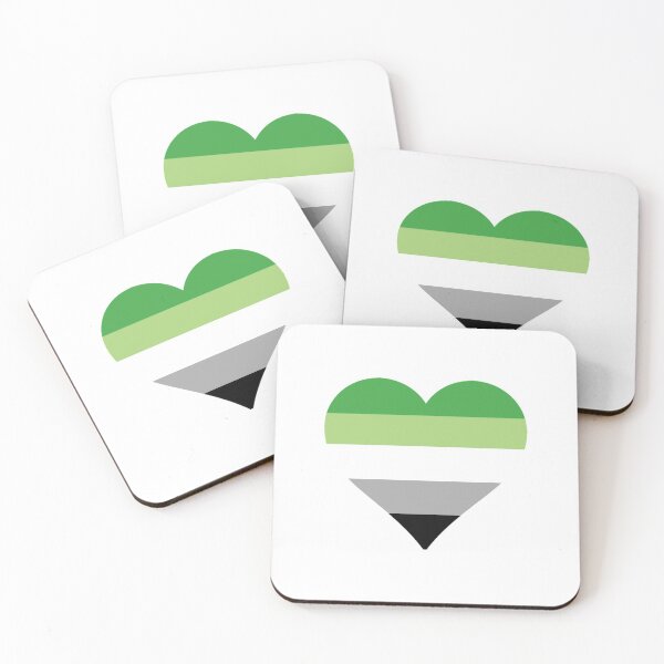 Item preview, Aromantic Pride Heart designed and sold by Friend of Frogs.