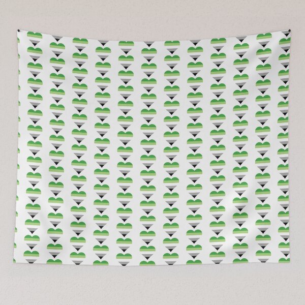Item preview, Aromantic Pride Heart designed and sold by Friend of Frogs.