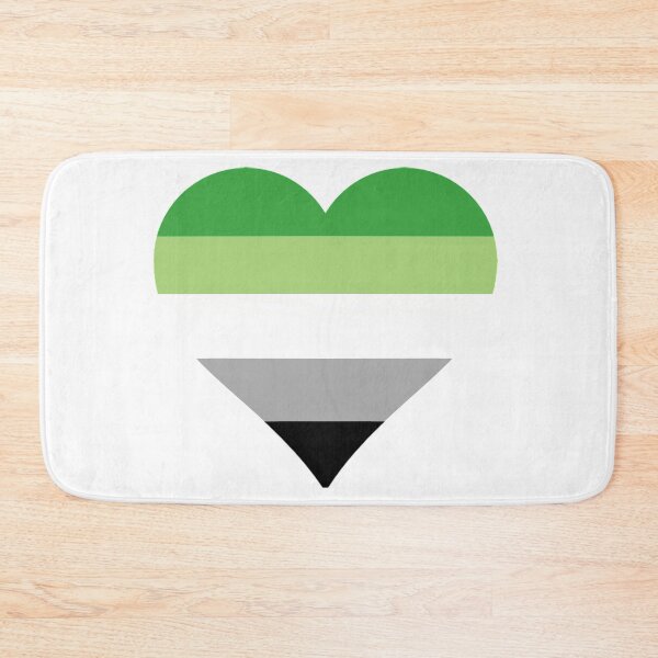 Item preview, Aromantic Pride Heart designed and sold by Friend of Frogs.