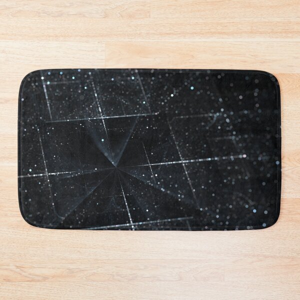 Item preview, White fractal on black background designed and sold by HauntedMammoth.