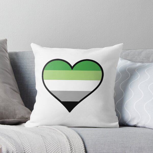 Item preview, Aromantic Pride Heart designed and sold by Friend of Frogs.