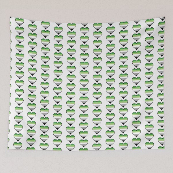 Item preview, Aromantic Pride Heart designed and sold by Friend of Frogs.