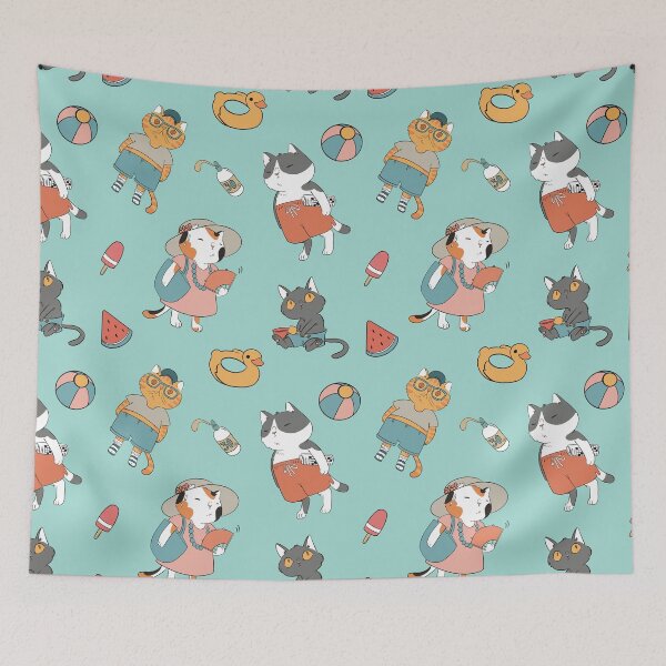 Item preview, Summer cats designed and sold by SereArt.
