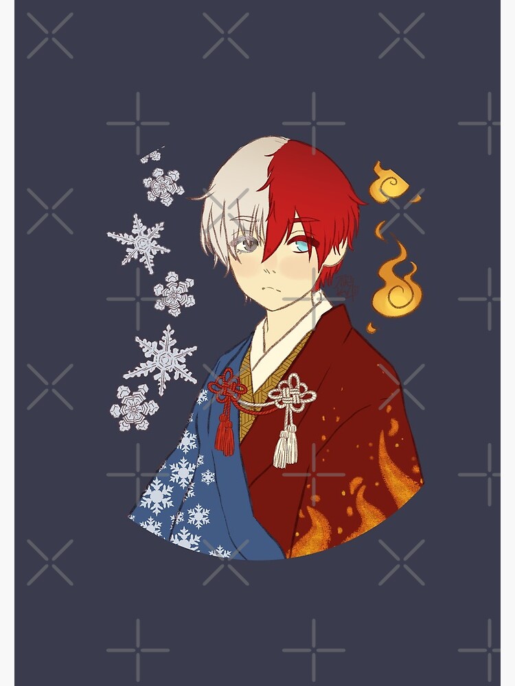 Shoto Todoroki Bnha Traditional Japan Spiral Notebook For Sale By Morkerav Redbubble 