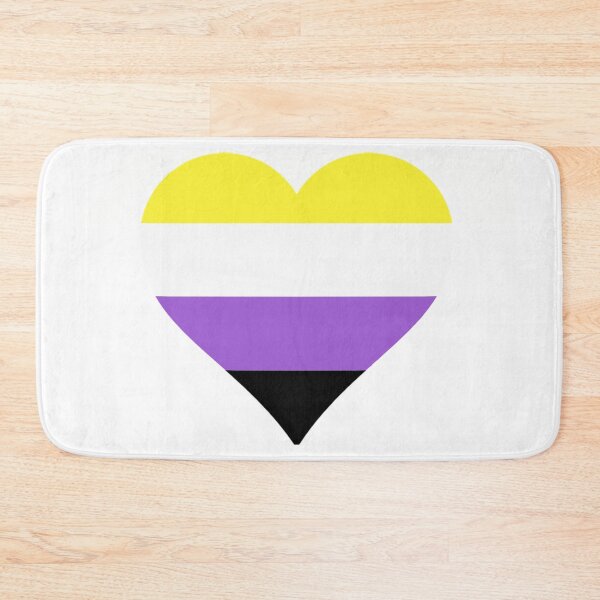 Item preview, Non-Binary Pride Heart designed and sold by Friend of Frogs.