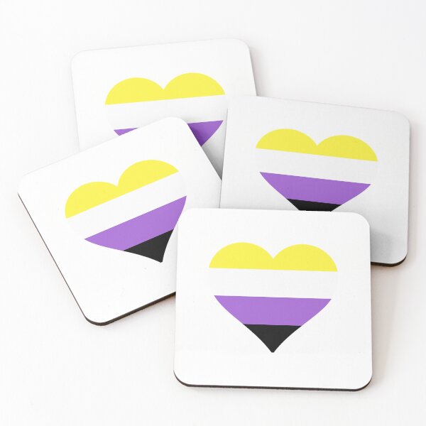 Item preview, Non-Binary Pride Heart designed and sold by Friend of Frogs.