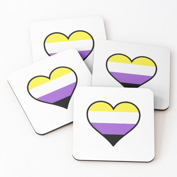 Item preview, Non-Binary Pride Heart designed and sold by Friend of Frogs.