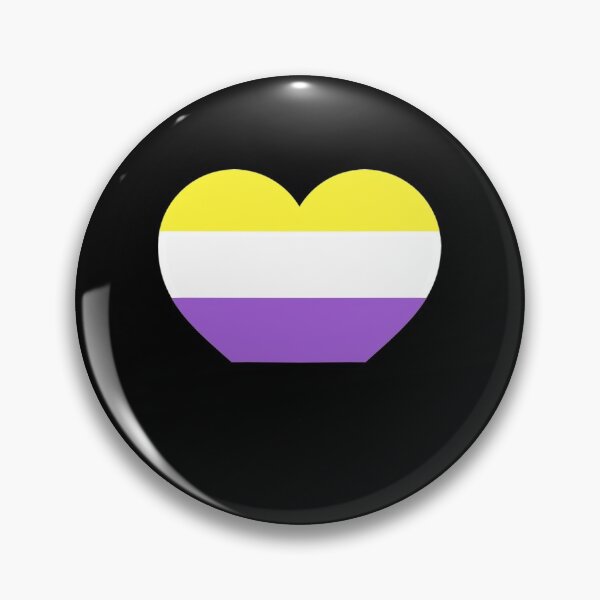 Item preview, Non-Binary Pride Heart designed and sold by Friend of Frogs.