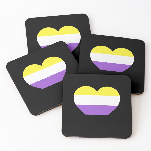 Item preview, Non-Binary Pride Heart designed and sold by Friend of Frogs.