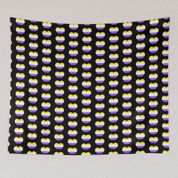 Item preview, Non-Binary Pride Heart designed and sold by Friend of Frogs.