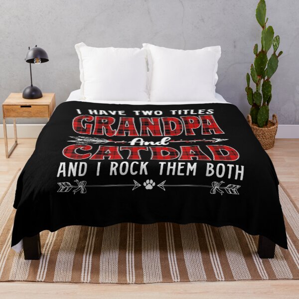Item preview, I Have Two Titles Grandpa And Cat Dad Fathers Day Family Gift  designed and sold by sheilase.