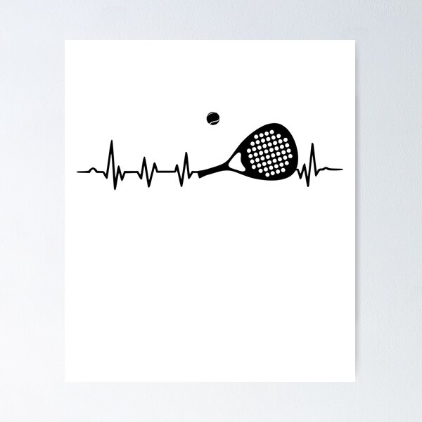 Item preview, Padel Heartbeat designed and sold by birdo-art.