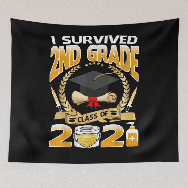 Item preview, I Survived 2nd Grade Class Of 2021 Funny Graduate Student Gift  designed and sold by sheilase.