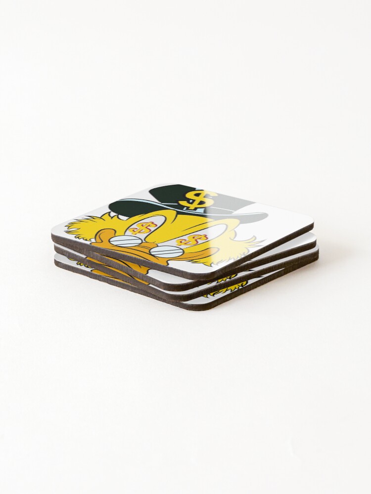 Thumbnail 4 of 5, Coasters (Set of 4), DUCK RICH RICO MC DUCK designed and sold by vacaman.