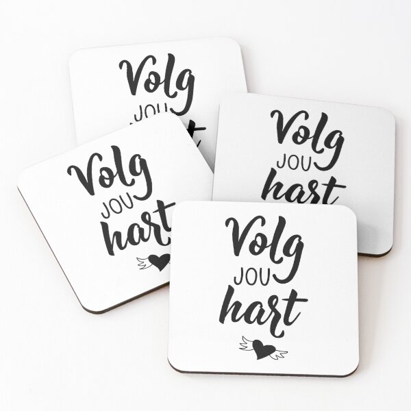 Item preview, Volg jou hart. Follow your heart - Afrikaans text. lettering.  designed and sold by pidzam4e.