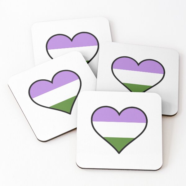 Item preview, Genderqueer Pride Heart designed and sold by Friend of Frogs.