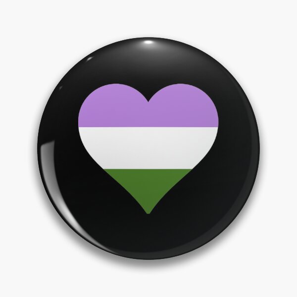 Item preview, Genderqueer Pride Heart designed and sold by Friend of Frogs.