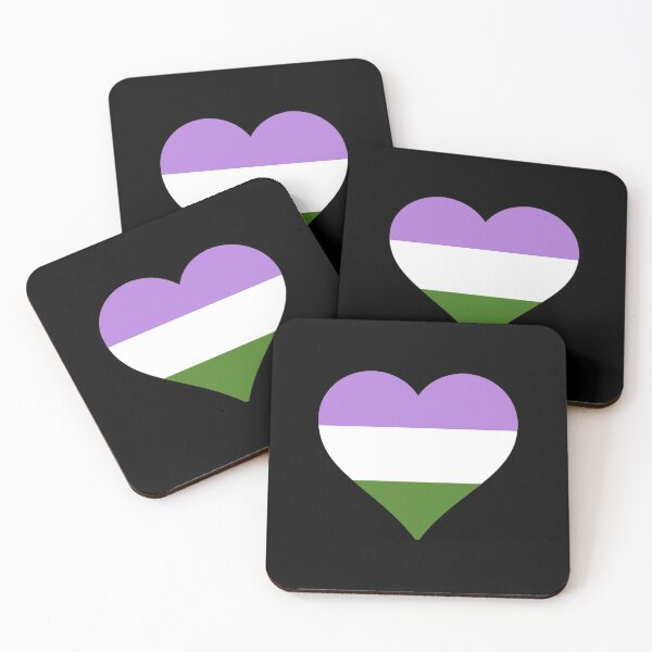 Item preview, Genderqueer Pride Heart designed and sold by Friend of Frogs.