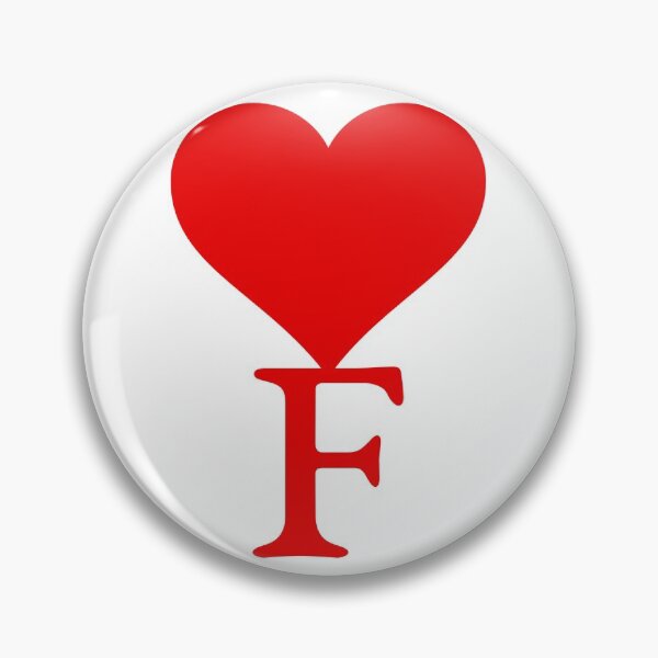 Item preview, Heart with letter initial F designed and sold by ronaldsonou.