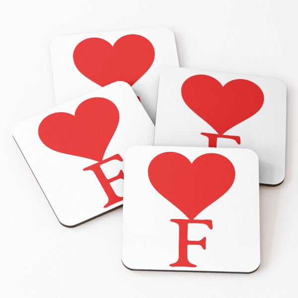 Item preview, Heart with letter initial F designed and sold by ronaldsonou.