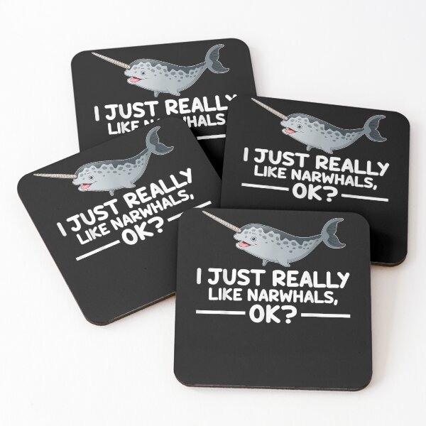 Item preview, I Just Really Like Narwhals Ok Funny Narwhal Gift  designed and sold by sheilase.